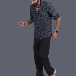 STITCH MONKEY Men Comfort Opaque Printed Casual Shirt-image-59