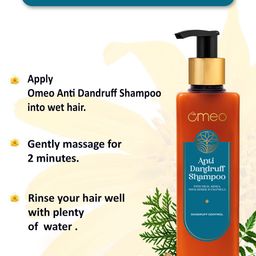 Omeo Set Of 2 Anti Dandruff Shampoo With Neem Extract - 180ml Each image 5
