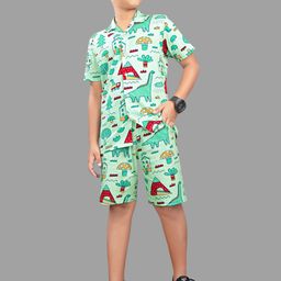 US Fly Boys Printed Short Sleeves Clothing set-image-97