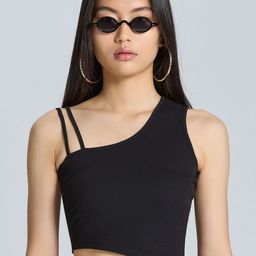 ZOMODA Women Solid V-Neck Cotton Top-image-78