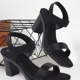 Be Found Embellished Block Peep Toes Heels-picture-46