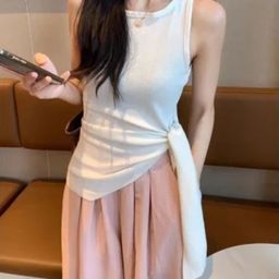 KPOP Women Round Neck Regular Top-image-77