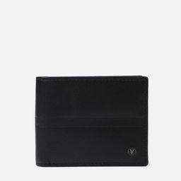 Van Heusen Men Geometric Self Design Leather Two Fold Wallet-27