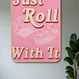 Myntra Elegant Homes Pink & Cream Motivational Quotes Printed Wooden Wall Art-image-80