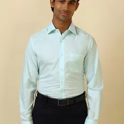 Allen Solly Sport Men Floral Printed Spread Collar Pure Cotton Formal Shirt-picture-35