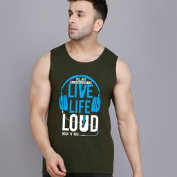 SLOWLORIS Pack Of 2 Printed Combed Cotton Gym Vests-picture-30