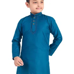 SQS Boys Slim Fit Full Sleeve Cotton Sequinned Kurta-picture-16