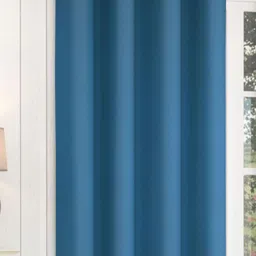 Yellow Weaves Blue Room Darkening Window-image-56