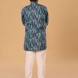 The Mini Trunk Boys Abstract Printed Kurta with Pyjama image 3