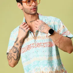 V-Mart Men Floral Printed Regular Fit Casual Shirt-image-16