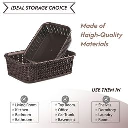 Aura Brown Set of 3 Regular Multi-Utility Organisers image 4
