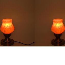 SOMIL Brown Glass Cylinder Table Lamps-image-76