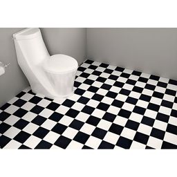 INDIAN ROYALS Black & White Printed Contact Paper for Floor Waterproof Wallpaper-image-45