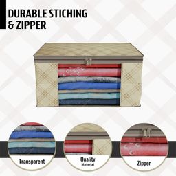 Kuber Industries Cream-Coloured Set of 6 Regular Drawer Organiser Organisers image 4
