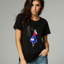 GRACE & JACK Humour & Comic Printed Round Neck Cotton Oversized Casual T-shirt-image-15