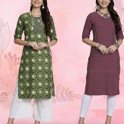 Ethnic basket Women Multicoloured Kurtas-image-101