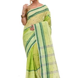 DipDiya Floral Pure Cotton Taant Saree-picture-42