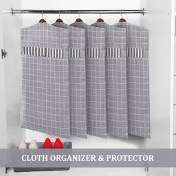 Kuber Industries Grey Set of 6 Regular Multi-Utility Organisers image 5