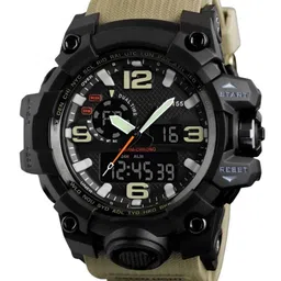 Otage Men Dial & Textured Straps Analogue and Digital Watch Otg 1155 Khaki1-5