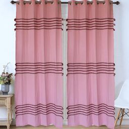 Dekor World Multicoloured Set of 2 Embellished Door Curtain-37