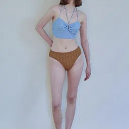 LULU & SKY Textured Swim Bikini Set-12