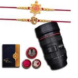 DeoDap Rakhi Pooja Thali Roli Chawal Coin & Greeting Card Rakhi Gift Set-image-53