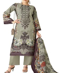 DRAVINAM Trends Pure Cotton Unstitched Dress Material-image-30