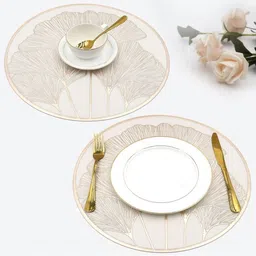LooMantha 2Pc Printed Round Table Placemats-image-2