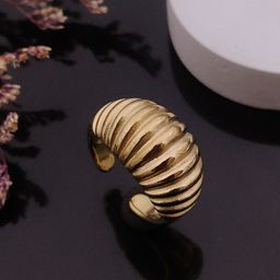 ANJNI CREATION Stainless Steel Gold-Plated Finger Ring-image-15