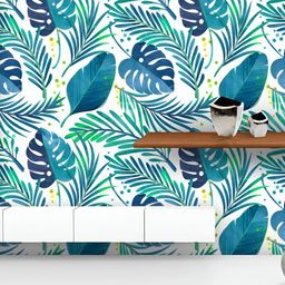 ArtzFolio Printed UV-Resistant Anti-Bacterial Tropical LeavesPeel & Stick Wallpaper-image-13