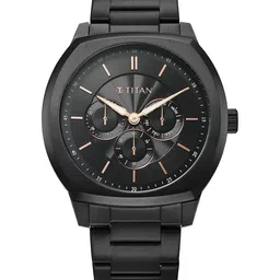 Titan Men Dial & Stainless Steel Straps Analogue Watch 90213NM01-23