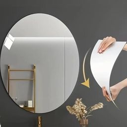 SUNBIRD Oval Lightweight & Frameless Acrylic Wall Decal Self-Adhesive Mirror-image-67