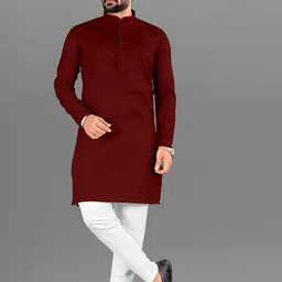 Attigo Men Regular Kurta with Pyjamas-image-3