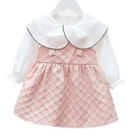 YKSelf Design Puff Sleeves Fit And Flare Dress-37
