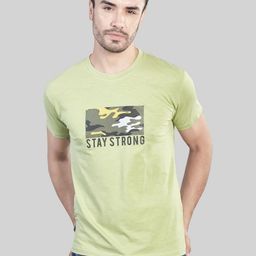 BE POSITIVE Men Graphic Printed Round Neck Slim Fit Cotton T-shirt-image-93