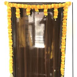 GADINFASHION Orange-Colored & Yellow Textured Flowers Hanging Toran-picture-23
