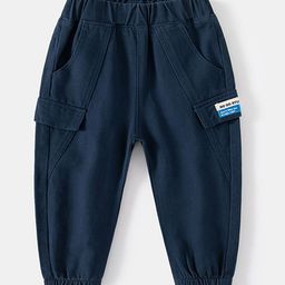 LULU & SKY Boys Tapered Fit High-Rise Joggers Trousers-image-30