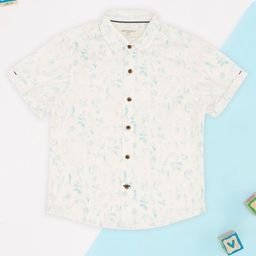 Pantaloons Junior Boys Floral Printed Spread Collar Cotton Shirt-image-19