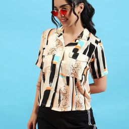 PINACOLADA Women Graphic Printed Shirt Style Top-image-50