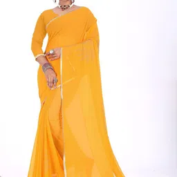 Pemal Designer Beads and Stones Pure Georgette Saree-picture-13