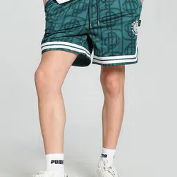 Puma Palm Tree Crew Men's All-over Print Mesh Relaxed Fit Shorts-9