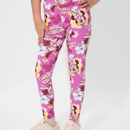 The Souled Store Girls Cotton Printed Ankle Length Leggings-image-54