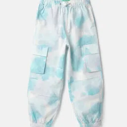 United Colors of Benetton Girls Tie and Dye Printed Trousers-picture-0
