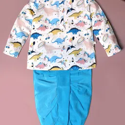 Bold N Elegant Boys Animal Printed Regular Kurta with Dhoti Pants-12