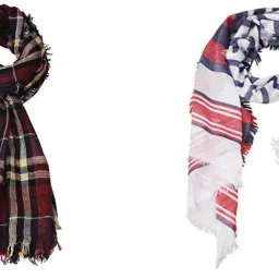 Self Design Pure Cotton Men Multicolor Fancy Scarf-image-41