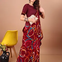 KALINI Embellished Poly Georgette Saree-image-31