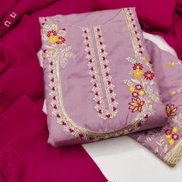 Maroosh Embroidered Unstitched Dress Material-image-33