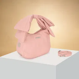 Forever Glam by Pantaloons PU Structured Handheld Bag with Bow Detail-19