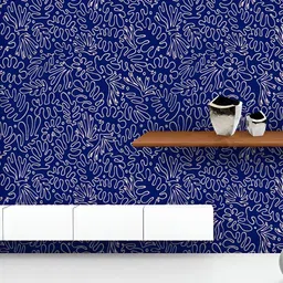 ArtzFolio Printed UV-Resistant Anti-Bacterial Repeat Abstract Leaves Peel & Stick Wallpaper-image-86