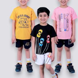 CHANDRIKA Kids-Boys Multi Clothing Set-image-61